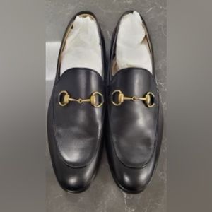 GUCCI JORDAAN LEATHER LOAFER